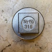 درپوش دنده ای استیل 316 کلاس 150